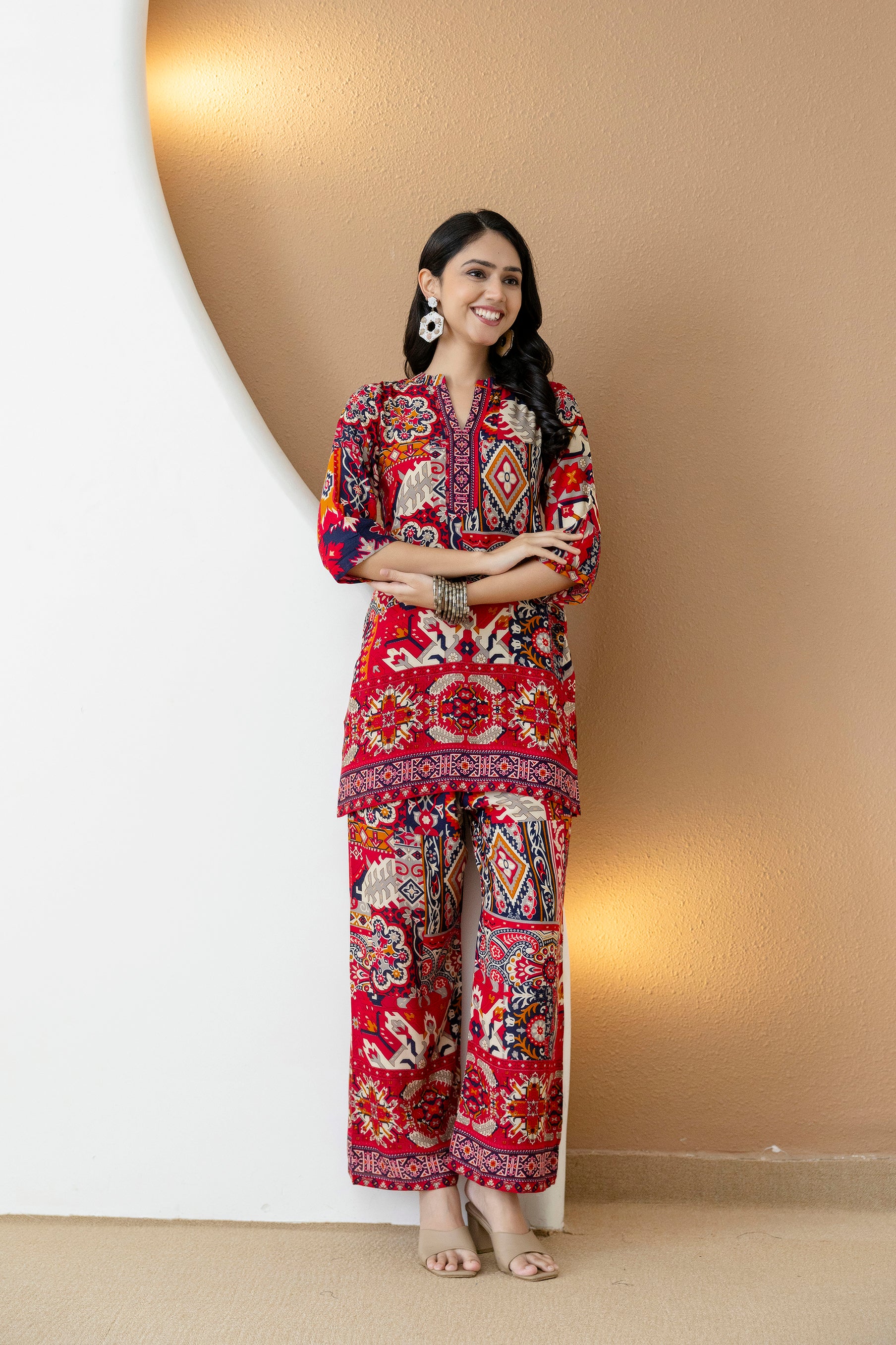 Boho printed co-ord set