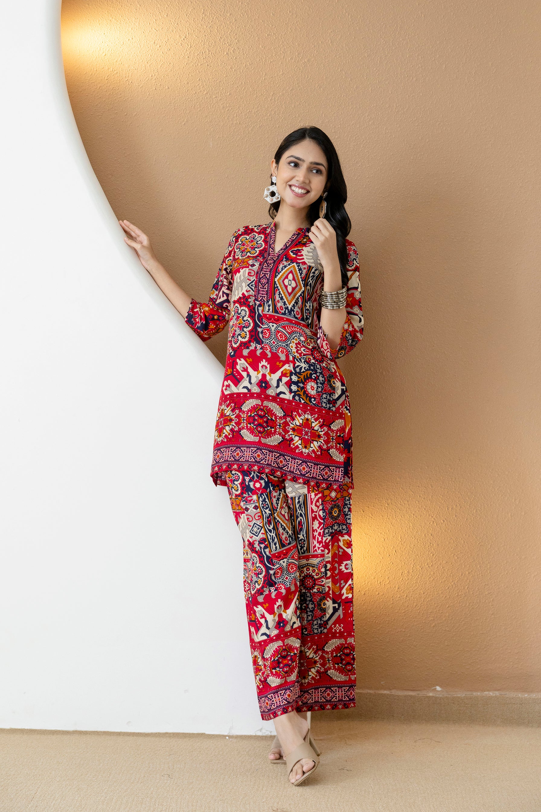 Boho printed co-ord set