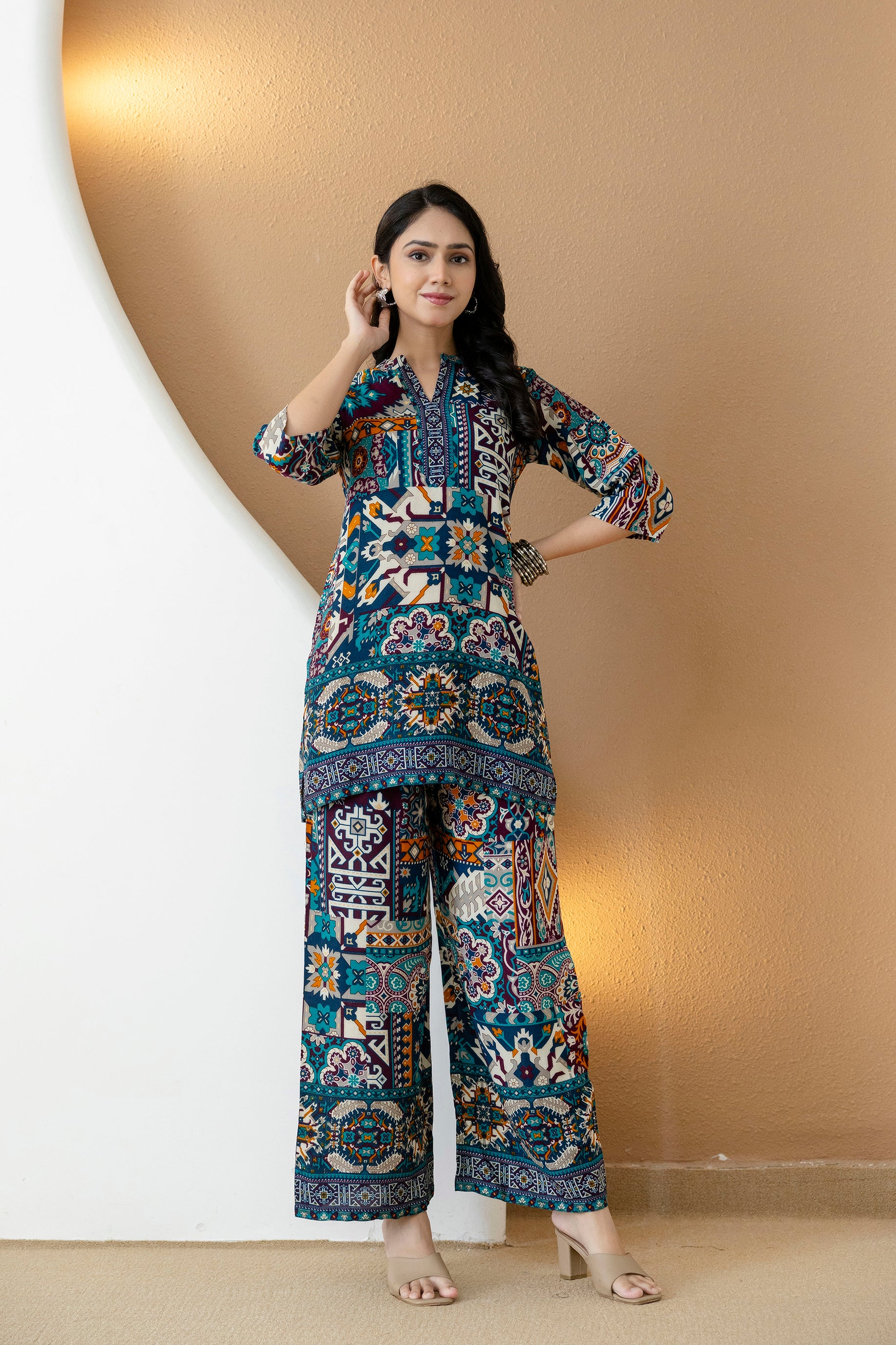 Boho printed co-ord set