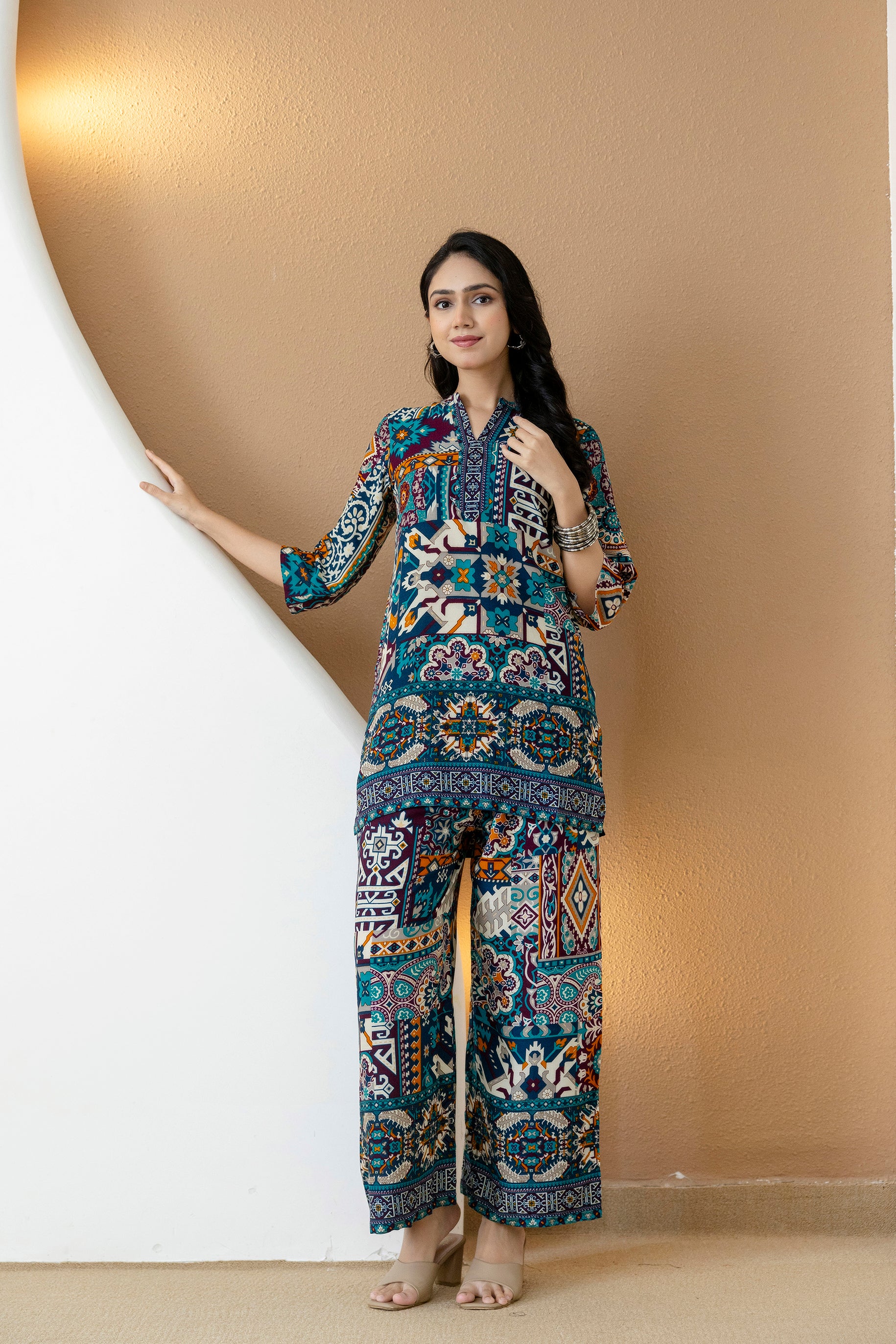 Boho printed co-ord set