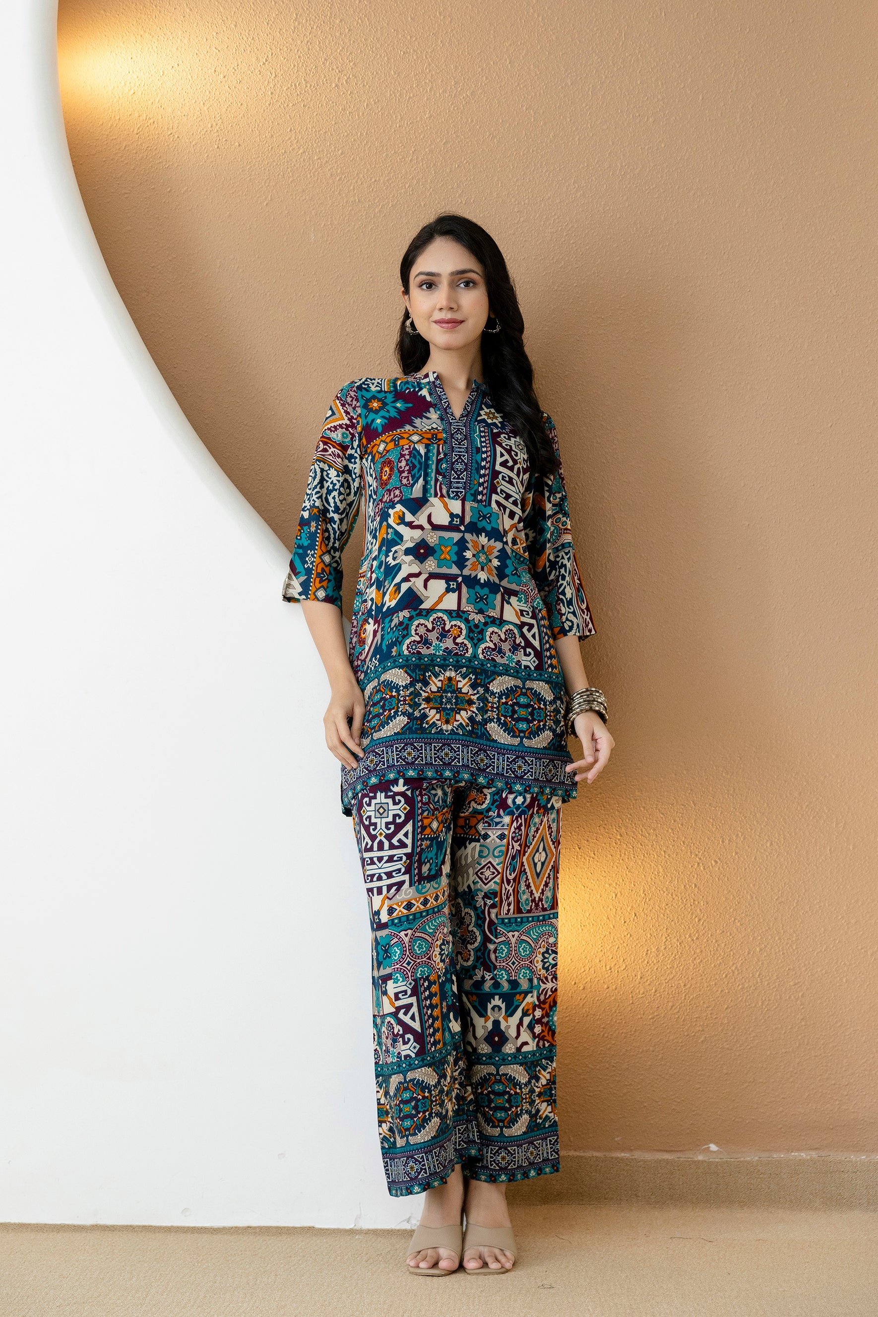 Boho printed co-ord set