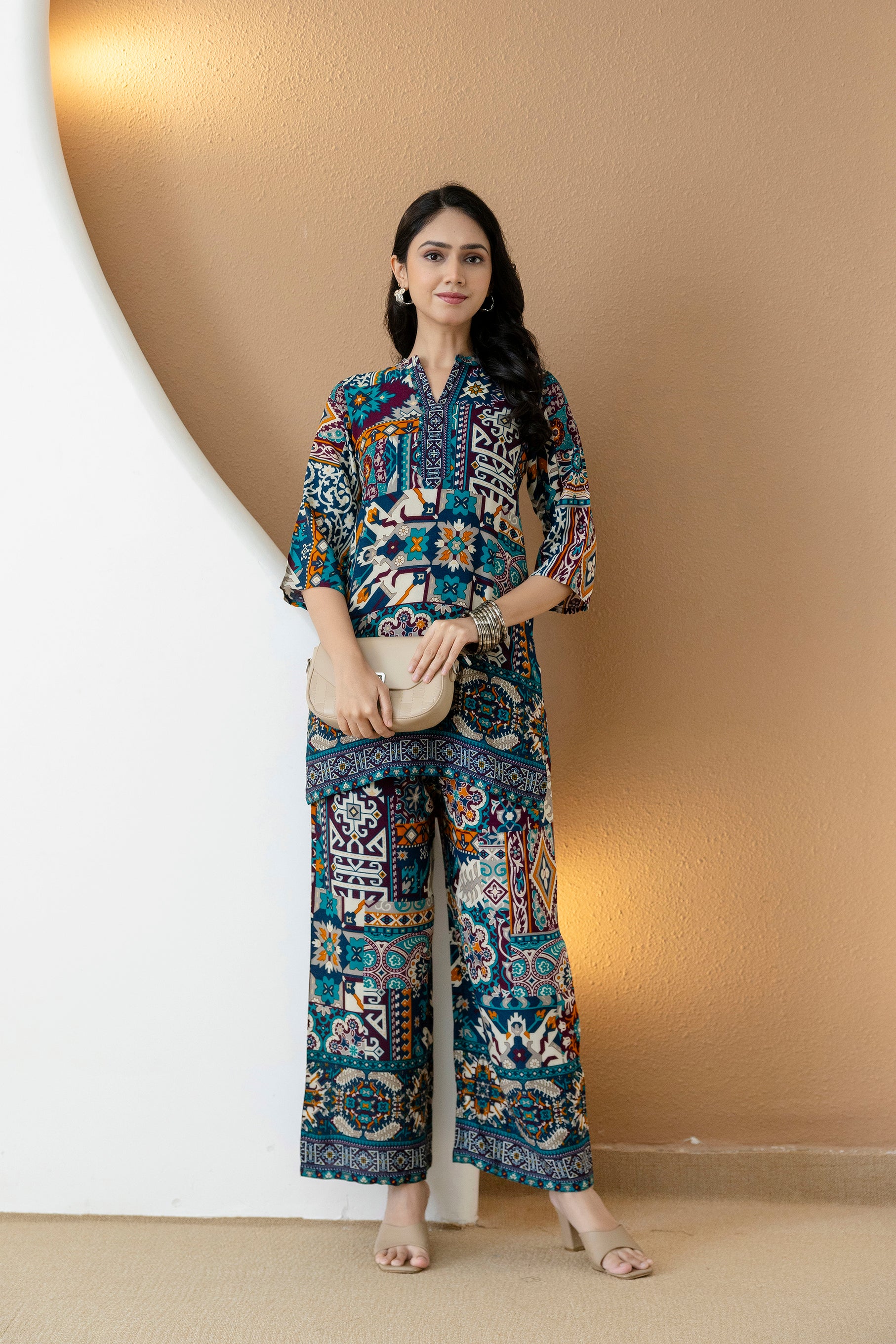 Boho printed co-ord set