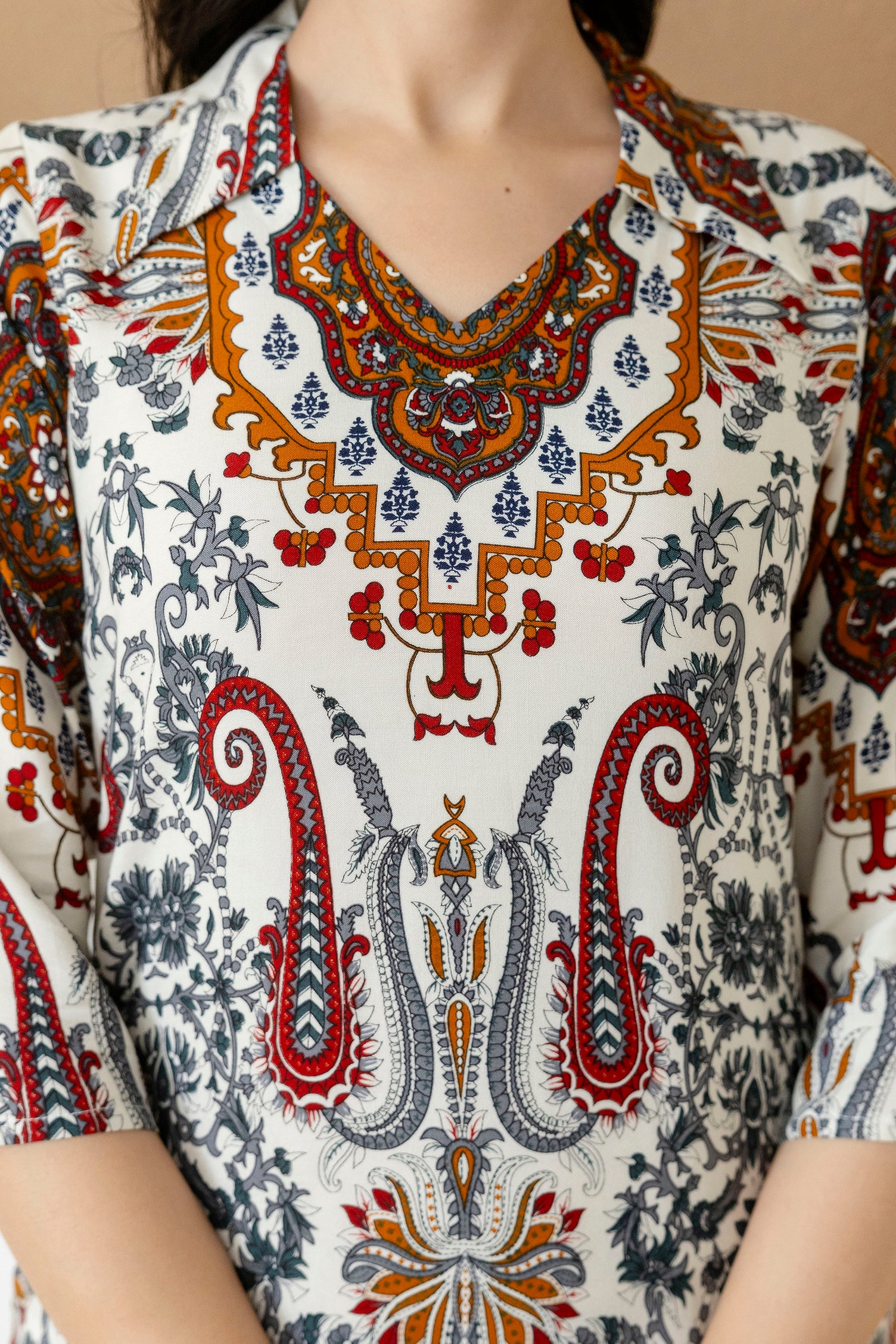 Paisley and ethnic motif printed Kurta with Palazzo