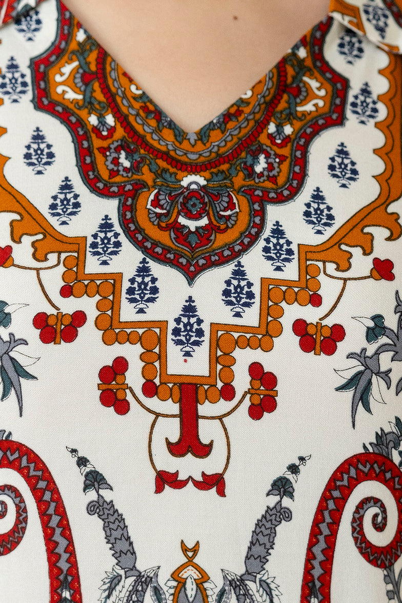 Paisley and ethnic motif printed Kurta with Palazzo