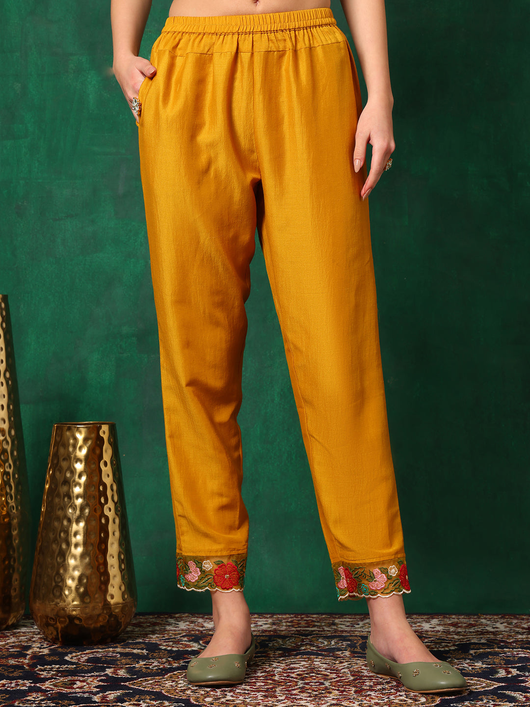 Aline Embroidered Kurta with Pant & Embroidered Dupatta