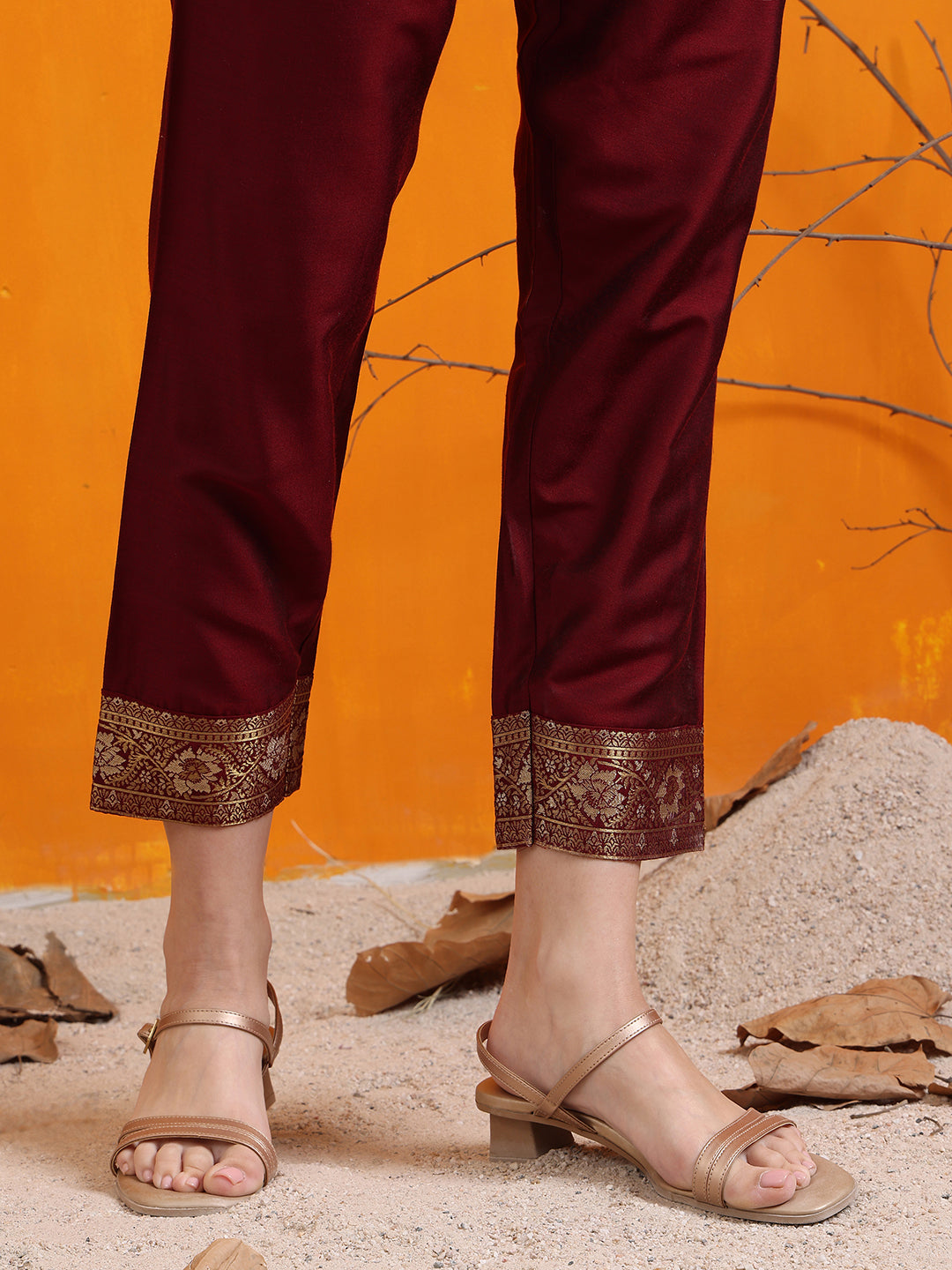 Banarasi Jacquard Kurta with pant & Banarasi jacquard Dupatta