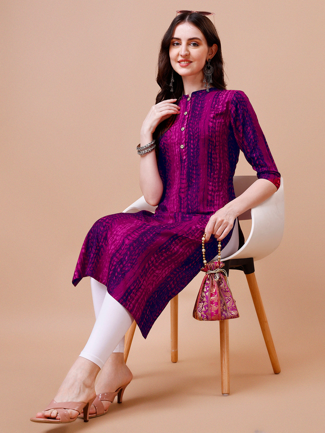 Shibori printed Casual wear Kurta