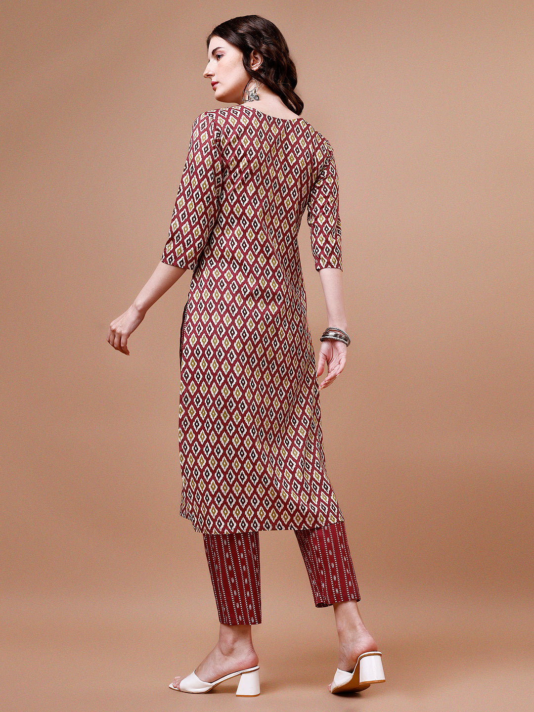 Motifs Printed Kurta with pant & dupatta