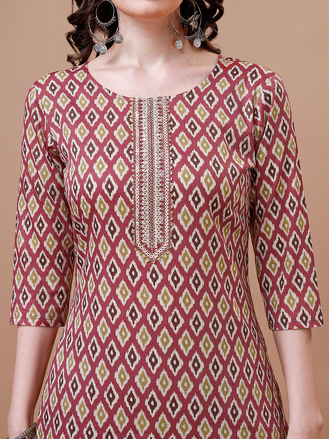 Motifs Printed Kurta with pant & dupatta