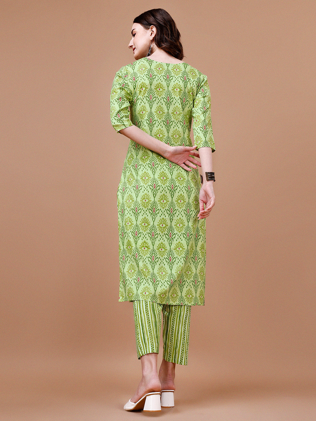 Printed Cotton Kurta with pant & dupatta