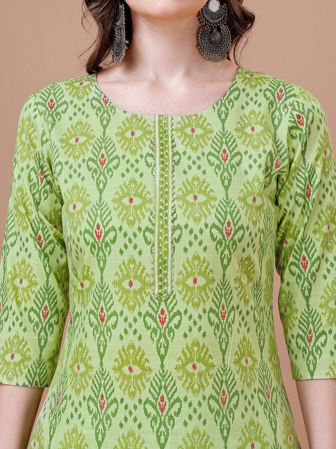 Printed Cotton Kurta with pant & dupatta