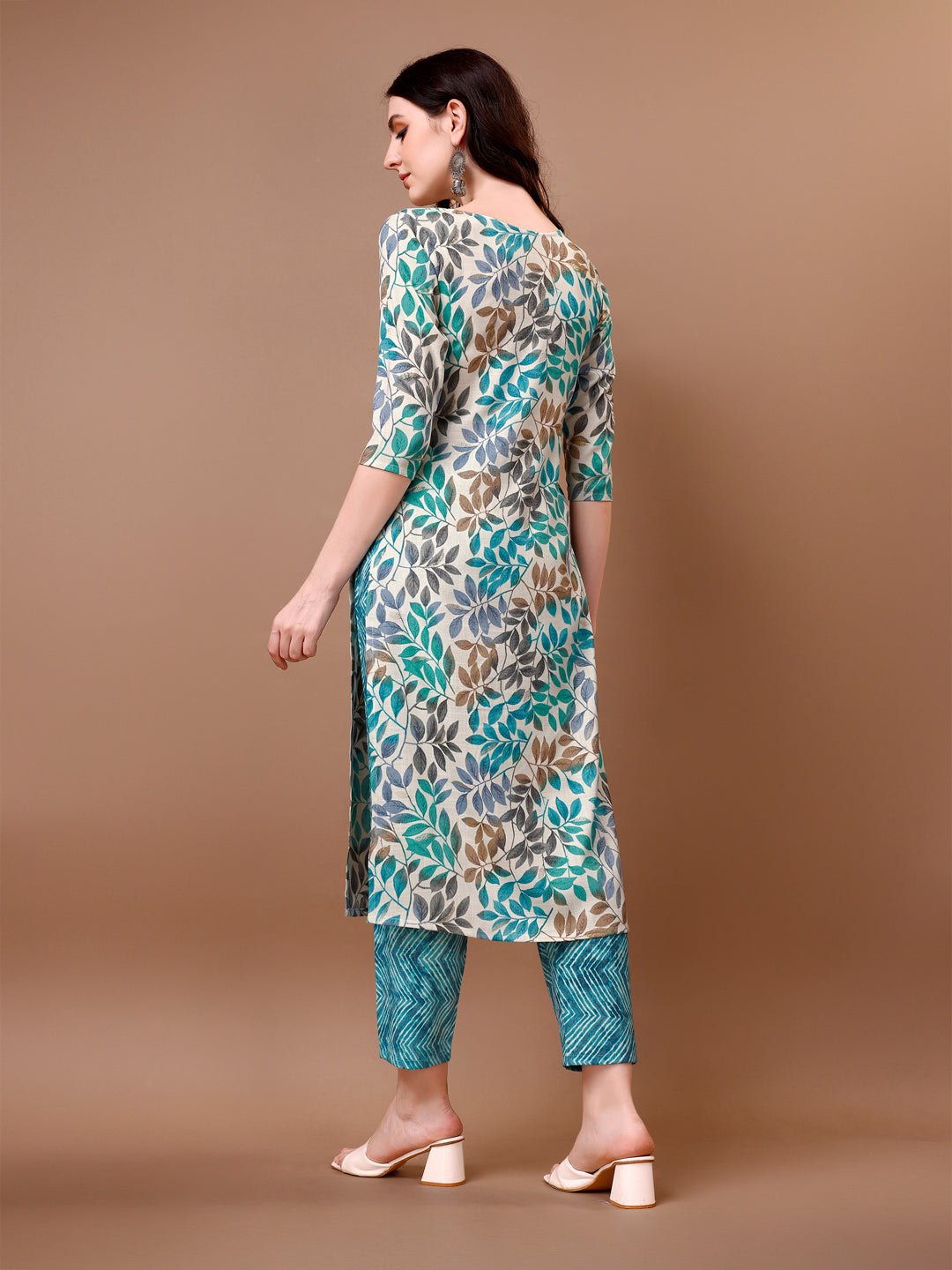 Floral Printed Kurta with Pant & dupatta