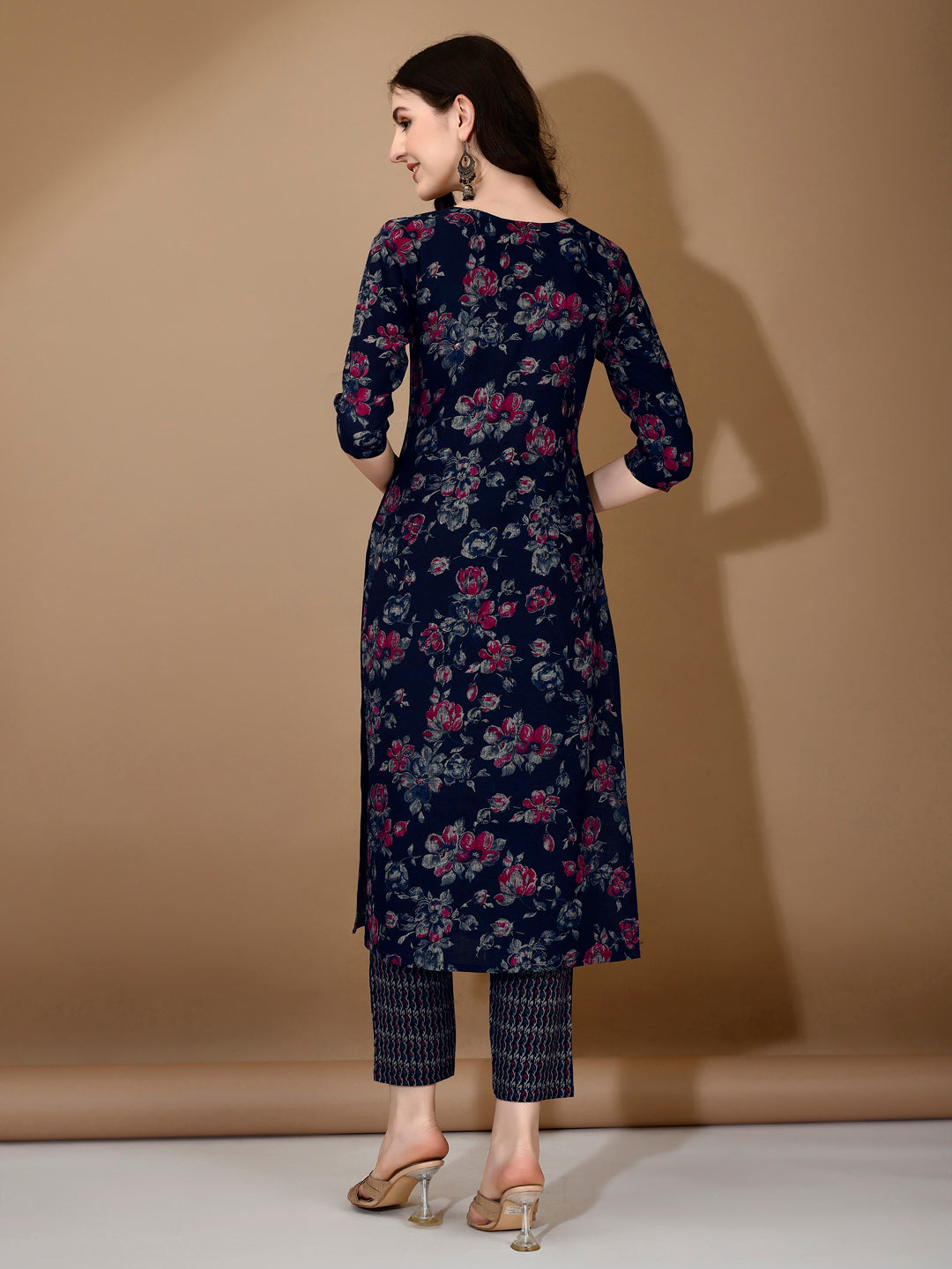 Floral Printed Kurta with pant & dupatta