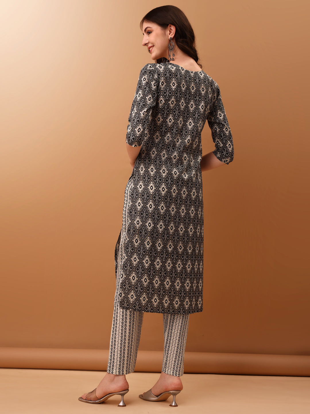 Ethnic Motifs Printed Kurta with Pant & dupatta