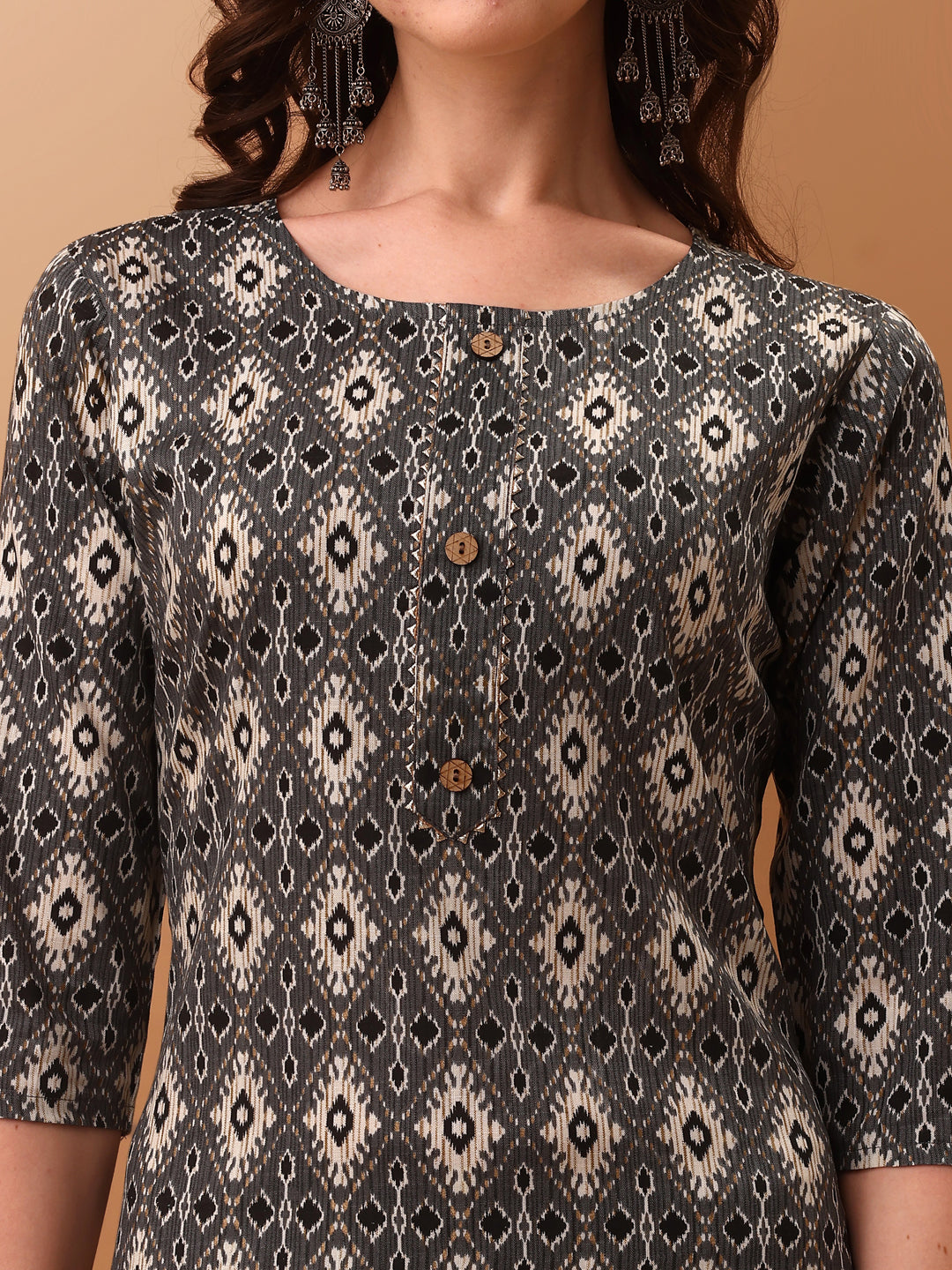 Ethnic Motifs Printed Kurta with Pant & dupatta