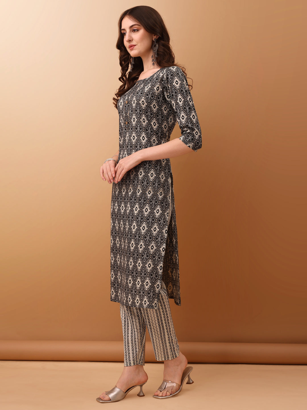 Ethnic Motifs Printed Kurta with Pant & dupatta