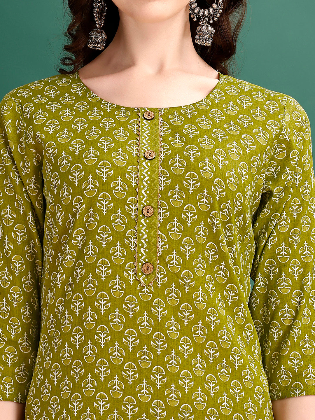 Ethnic Motifs Printed Kurta with pant & Dupatta