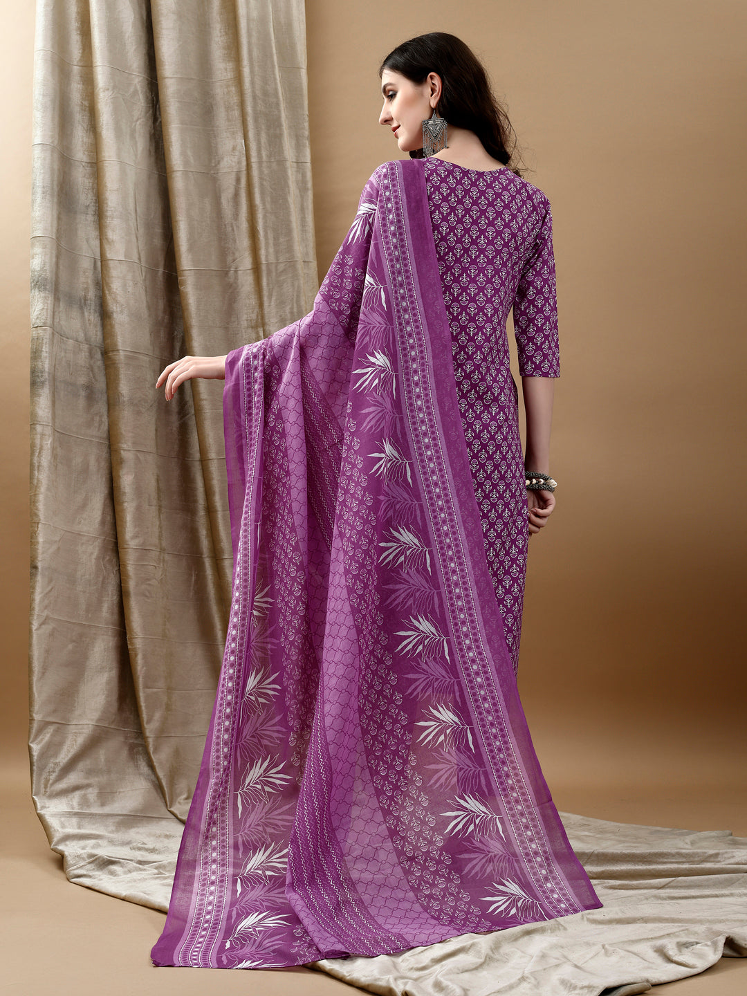 Ethnic Motifs Printed Kurta with pant & Dupatta