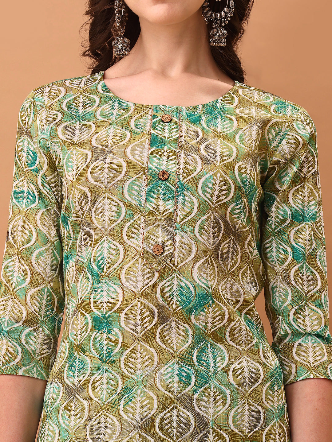 Floral Printed Kurta with pant & dupatta