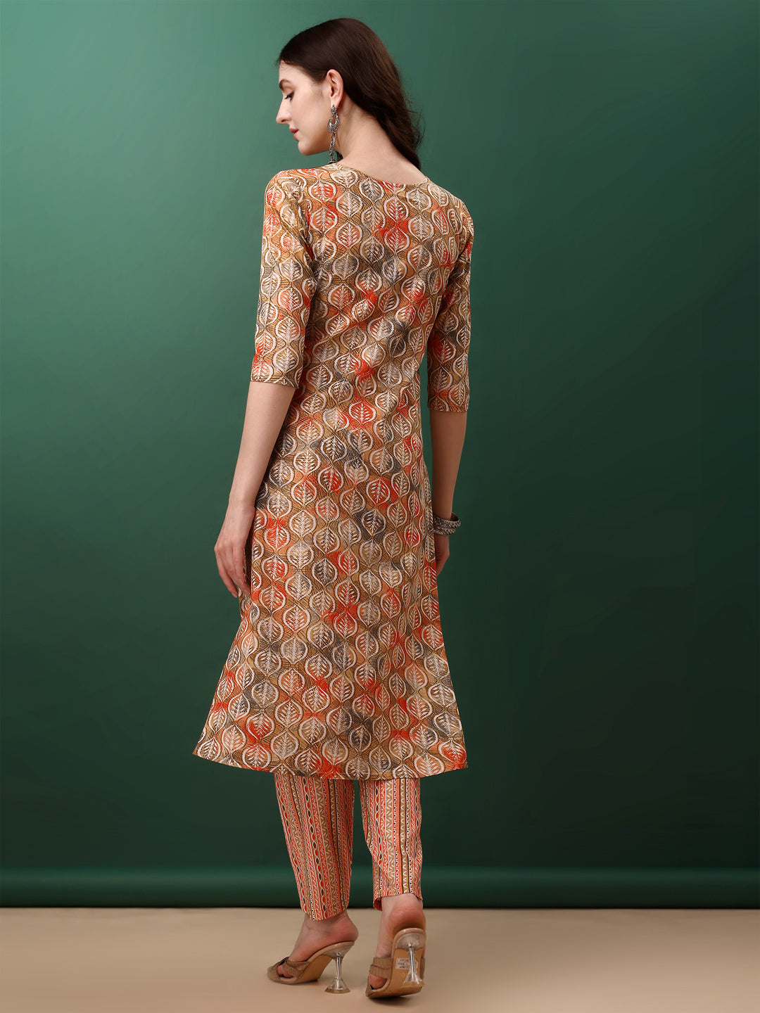 Floral Printed Kurta with pant & dupatta