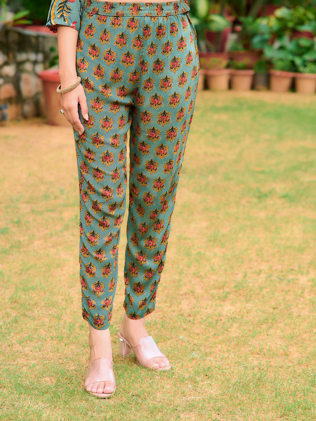 Printed Kurta with pant & Printed Dupatta