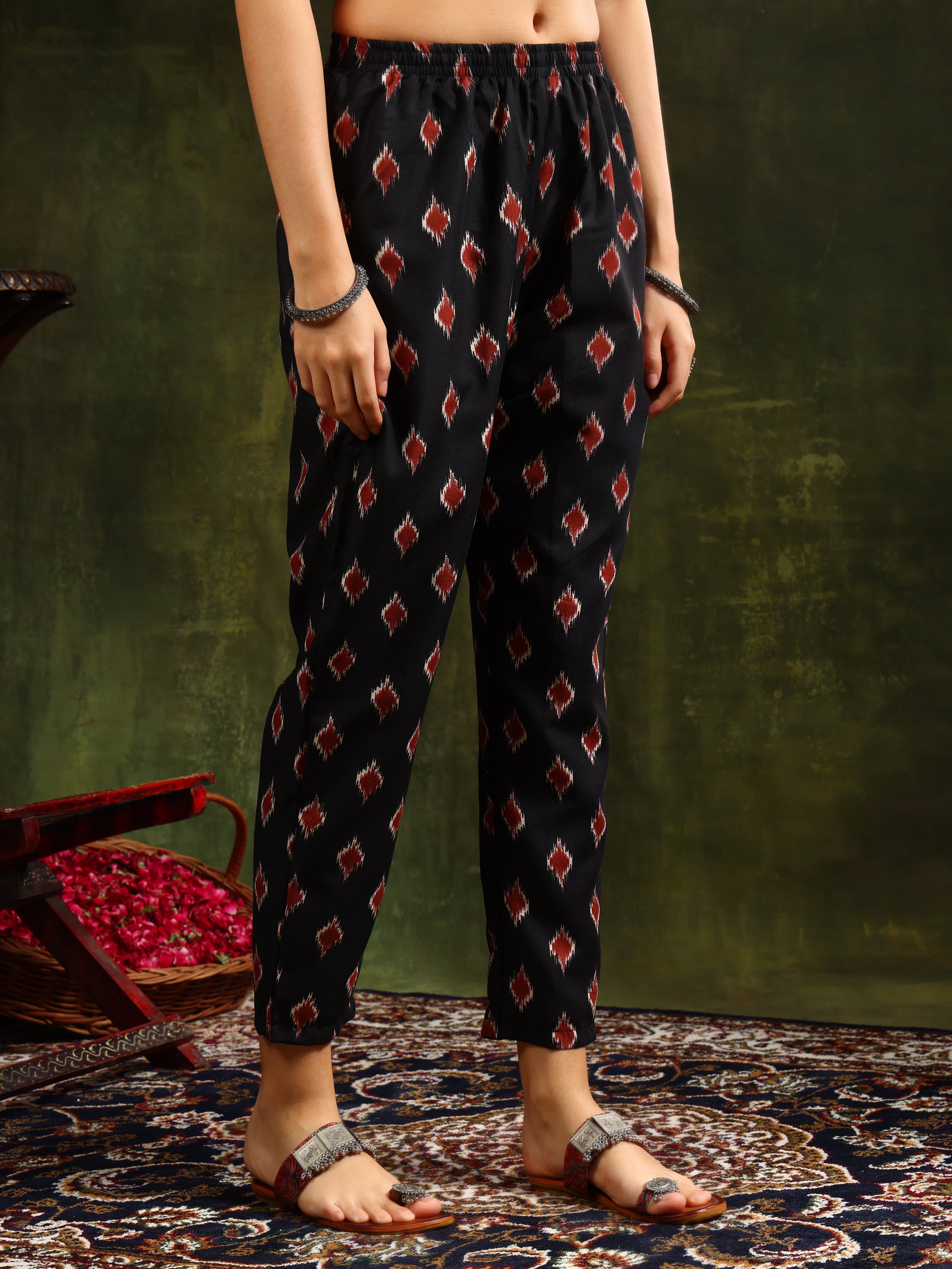 Ethnic Motifs Printed Aline Kurta with pant & Dupatta