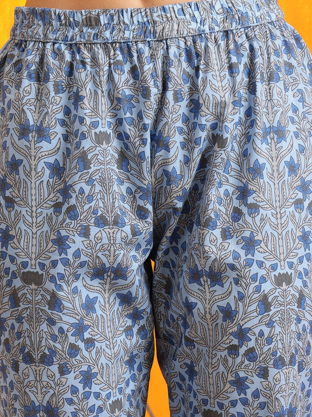 Ethnic Motifs Printed Kurta with Pant & Printed Dupatta