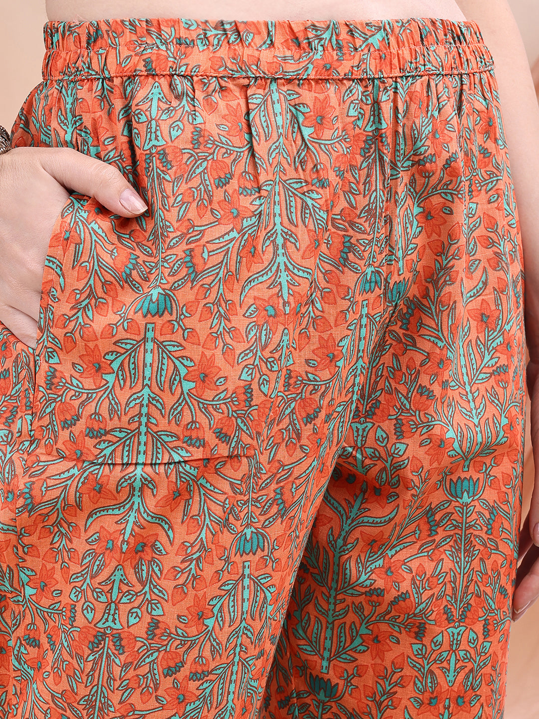 Ethnic Motifs Printed Kurta with Pant & Printed Dupatta