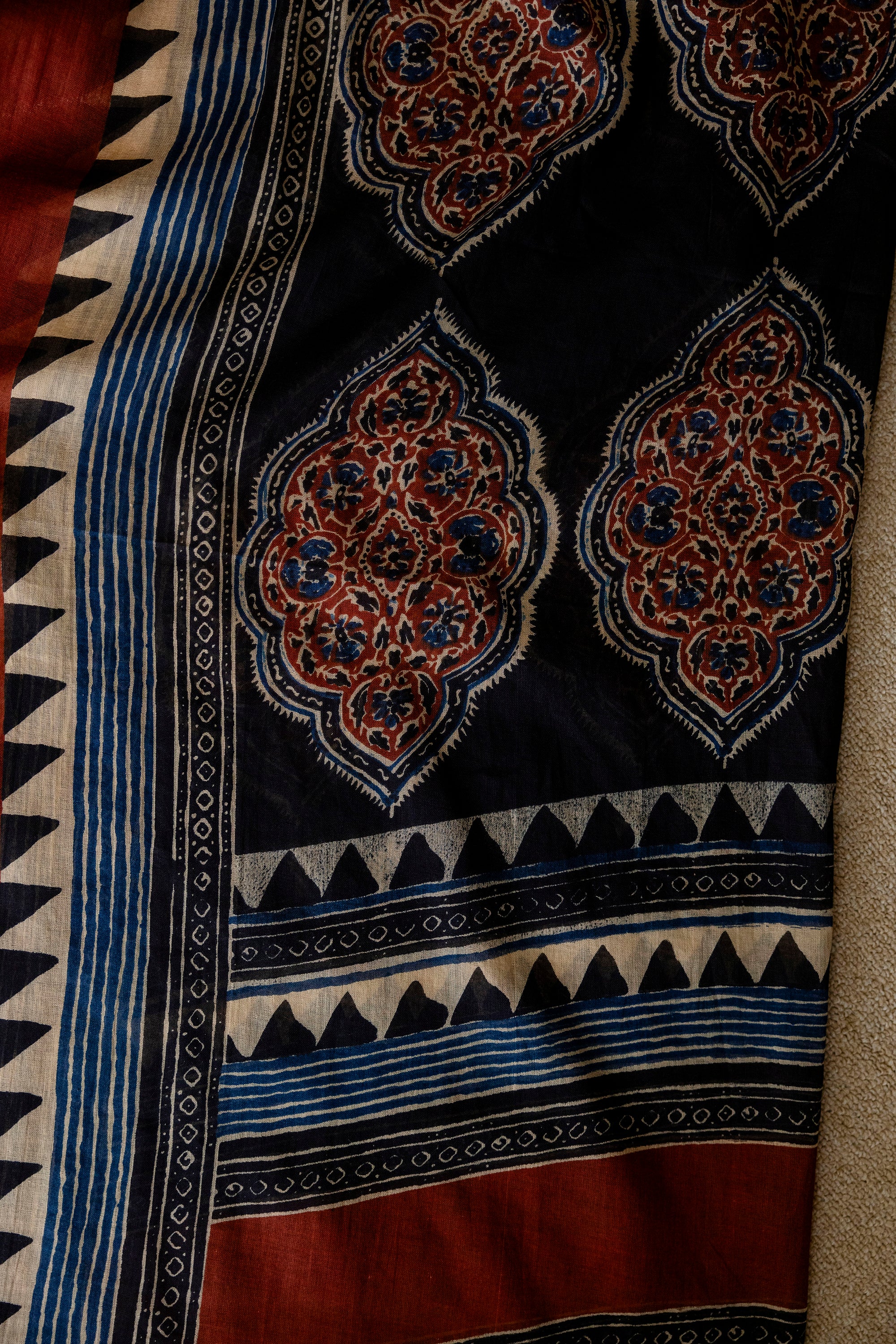 Ethnic Motif Printed Anarkali Kurta Set with Matching Pants & Dupatta
