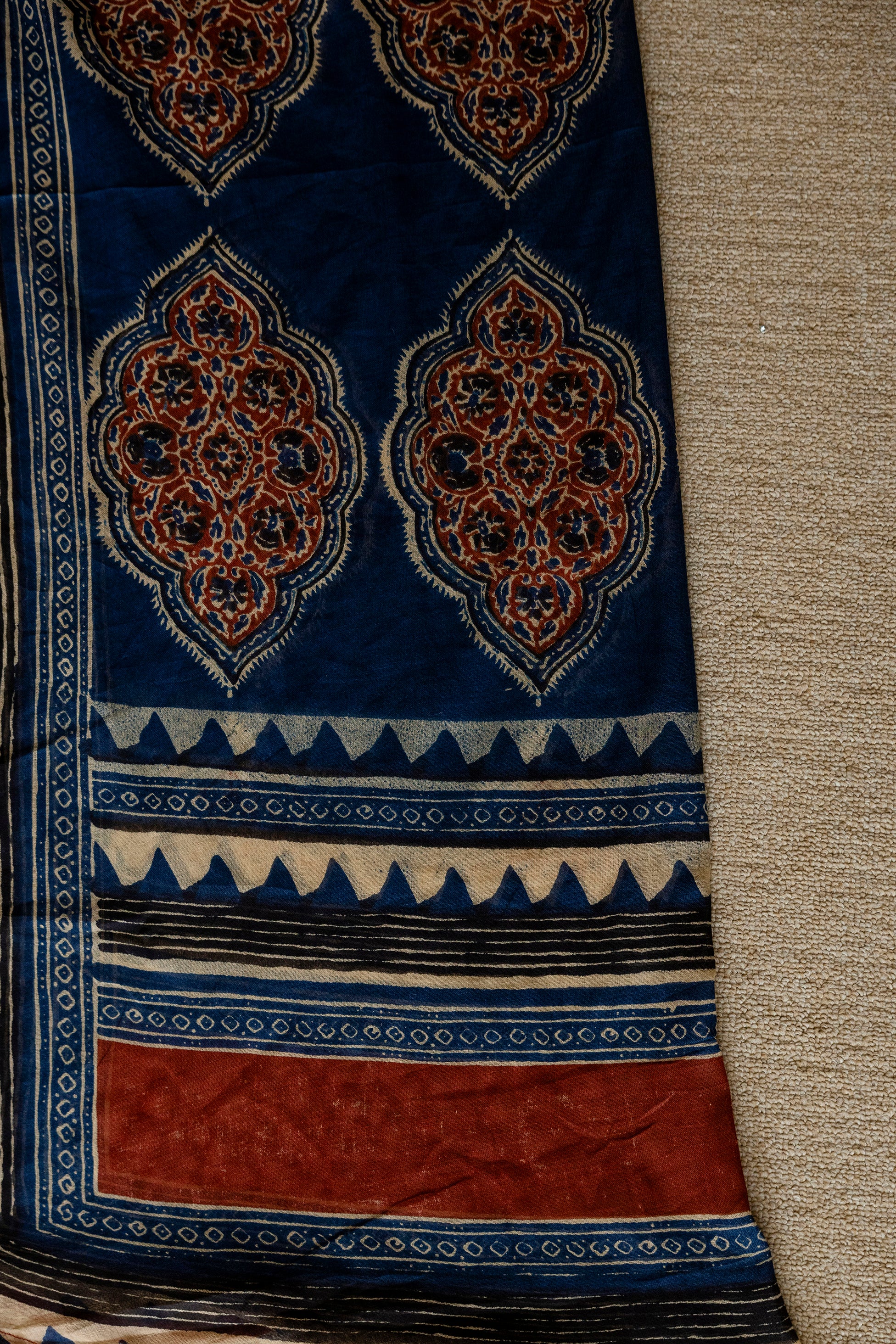 Ethnic Motif Printed Anarkali Kurta Set with Matching Pants & Dupatta