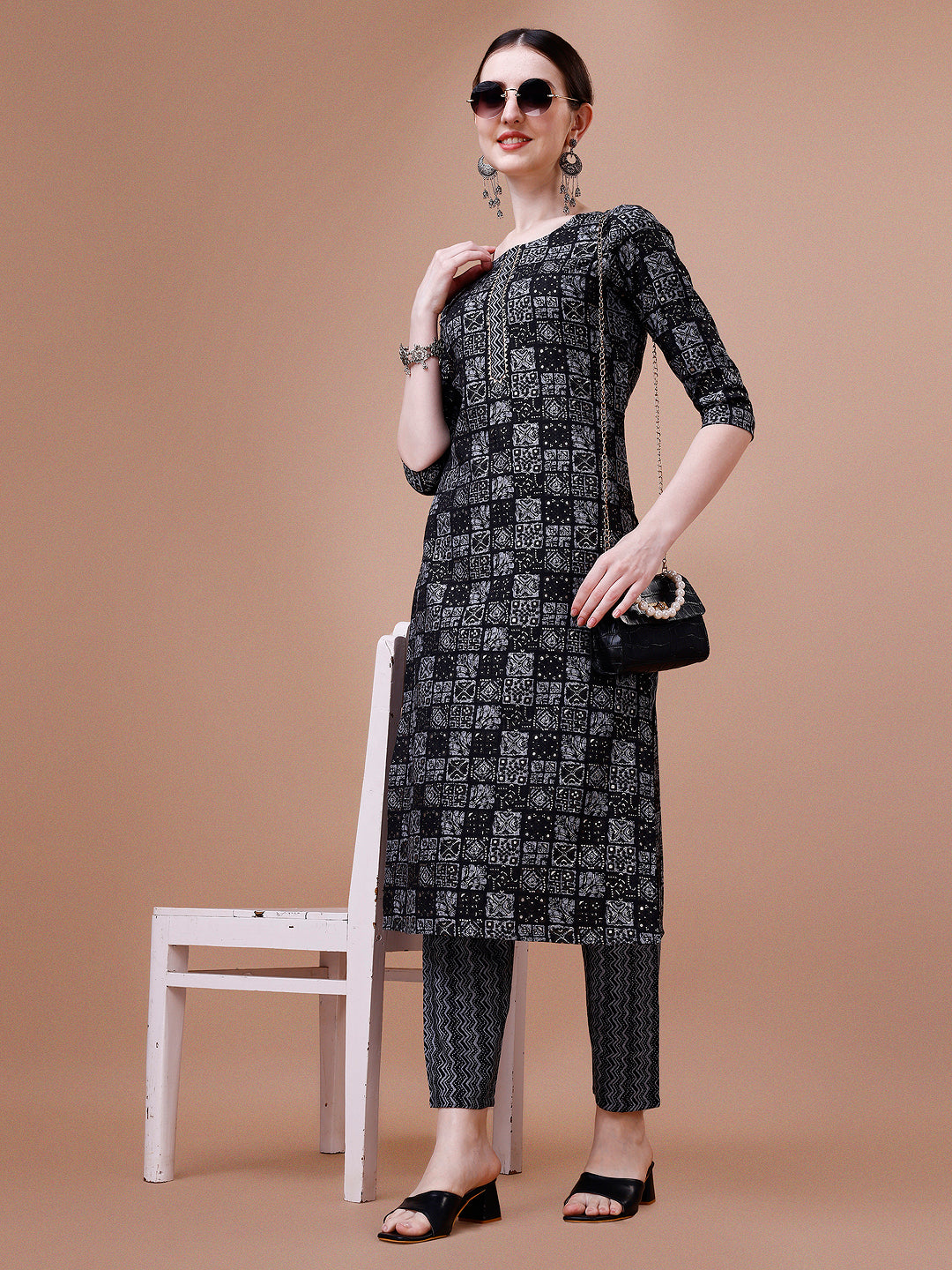 Ethnic Tribal Printed Kurta & pant Set