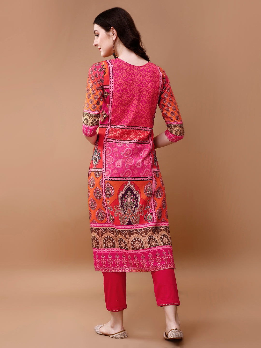 Printed Cotton Kurta with pant & dupatta