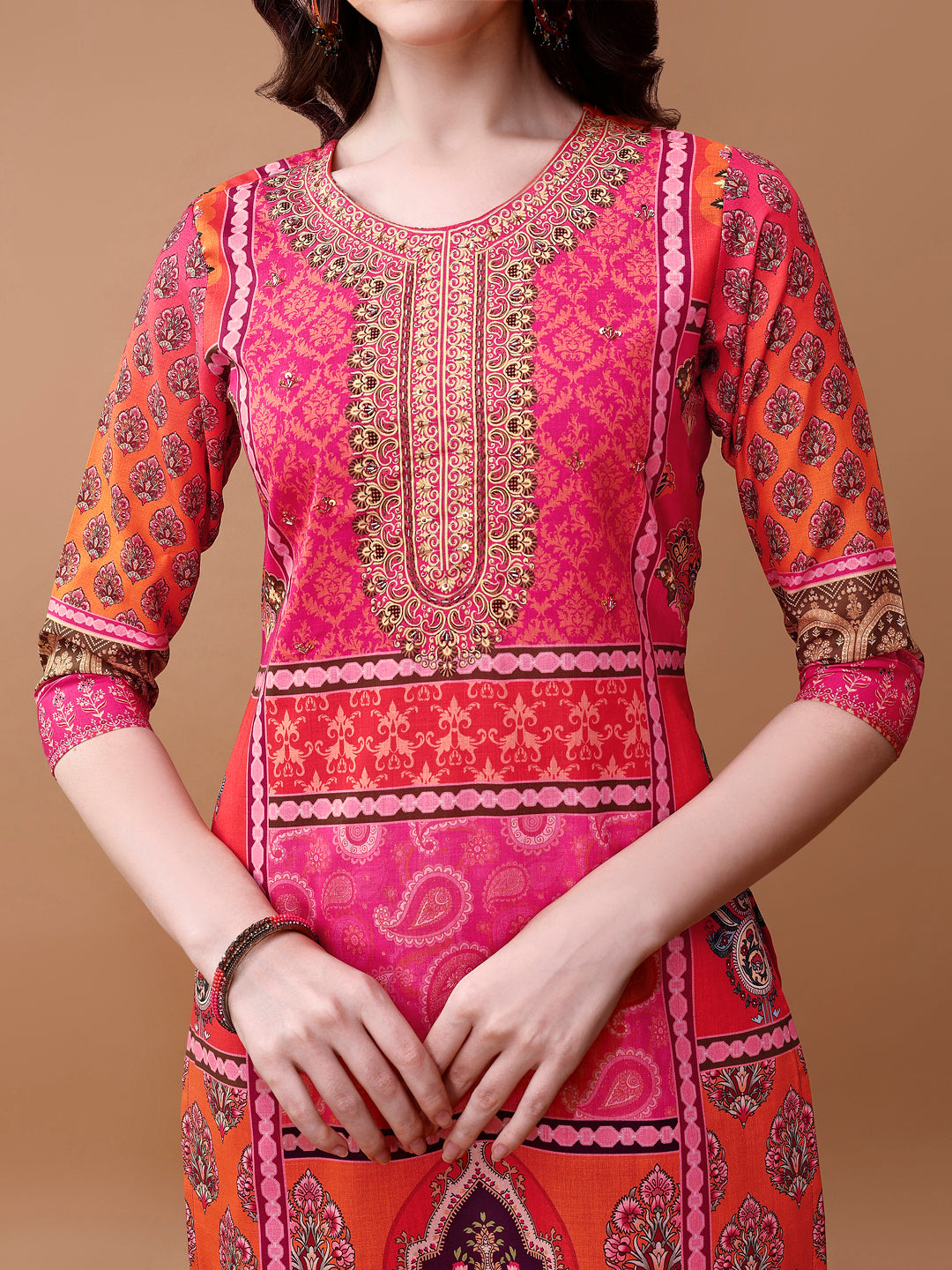 Printed Cotton Kurta with pant & dupatta