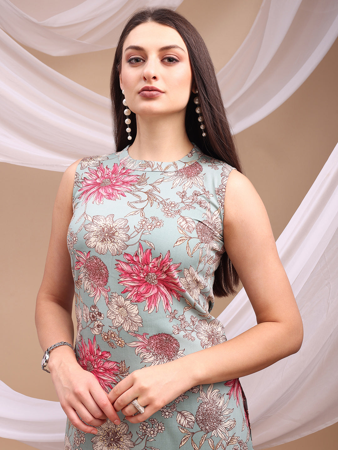 Floral printed Kurta with Palazzo Pant