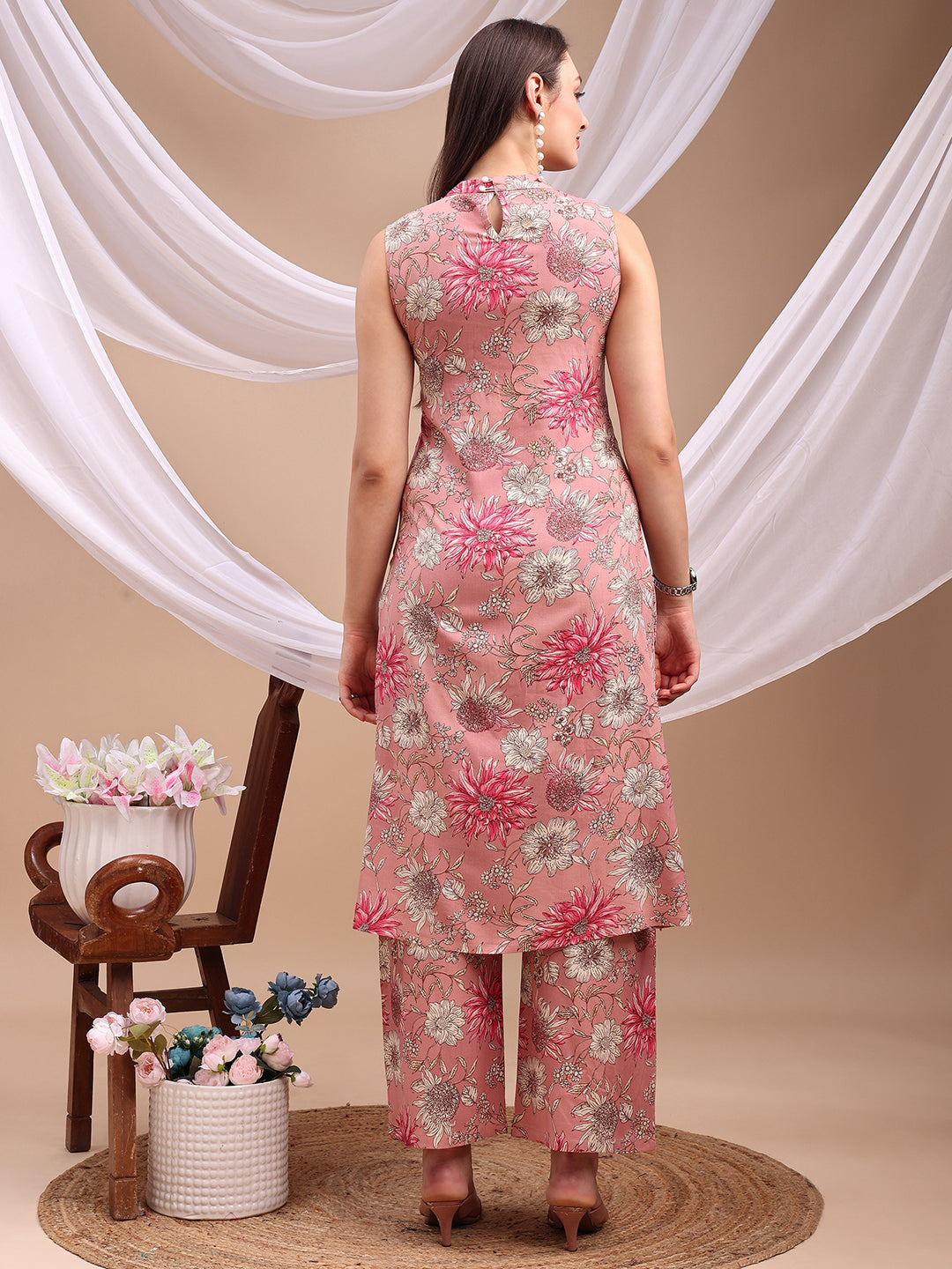 Floral printed Kurta with Palazzo Pant
