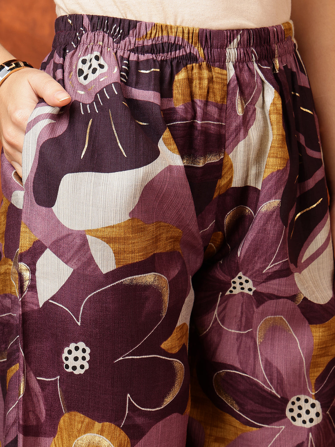 Floral printed Kurta with Palazzo Pant