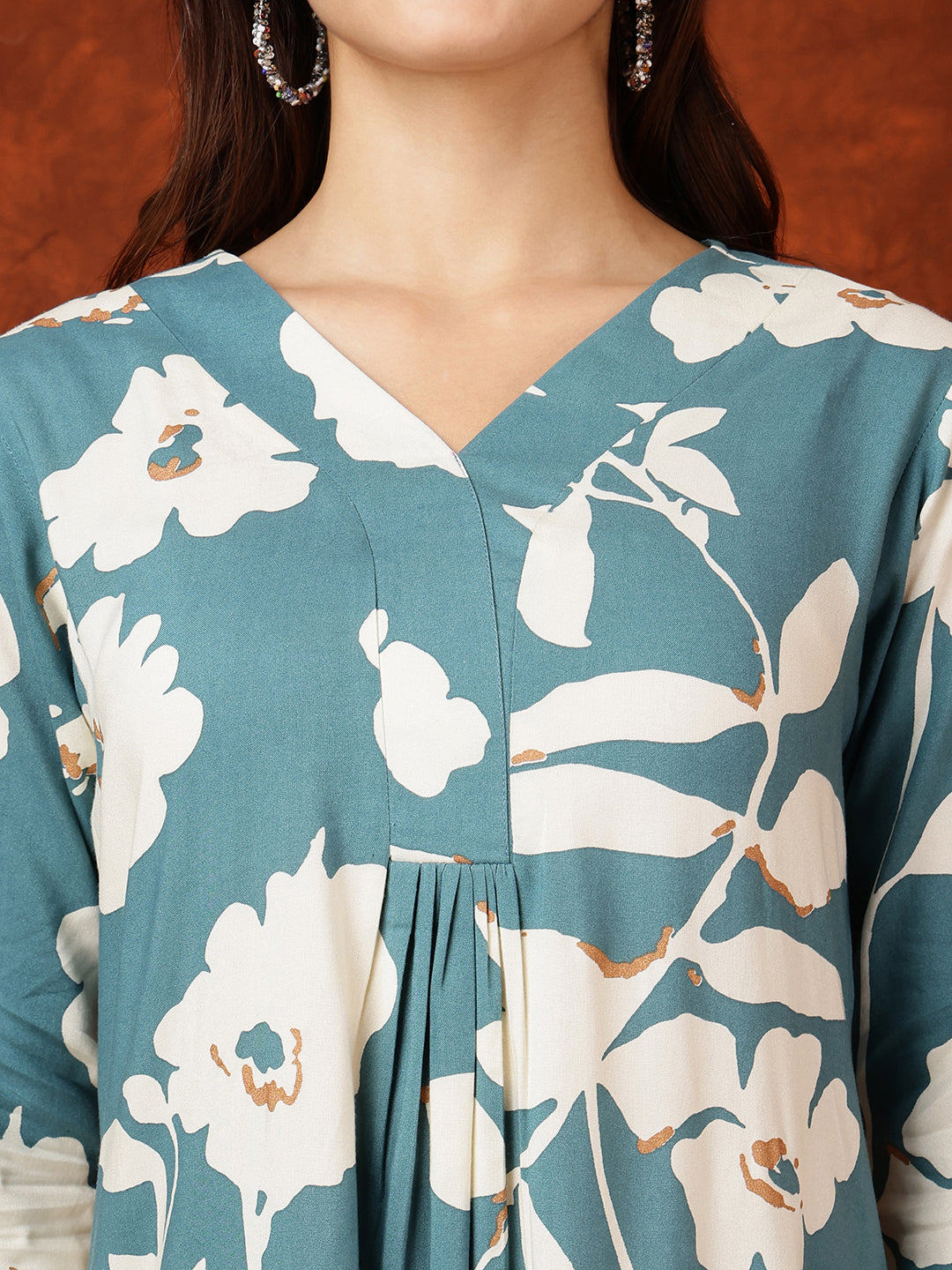 Botanical printed Kurta with Palazzo Pant