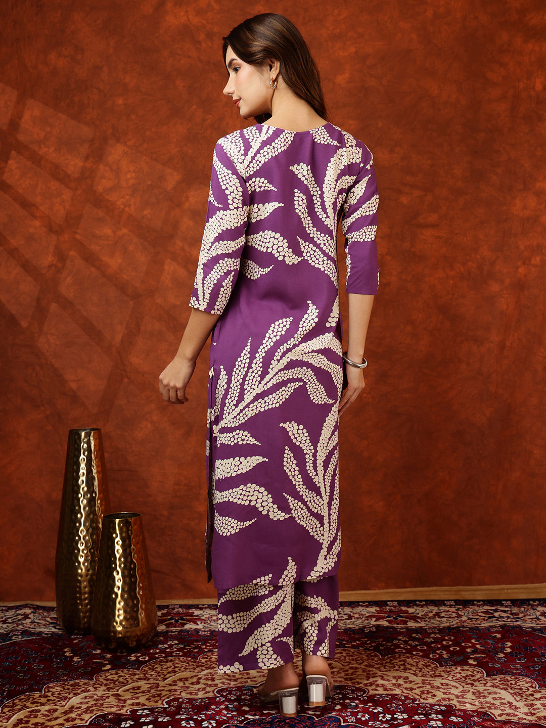Botanical printed Kurta with Palazzo Pant