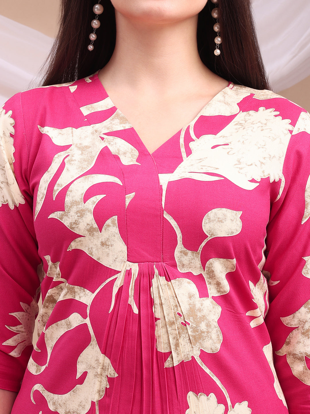 Floral printed Kurta with Palazzo Pant