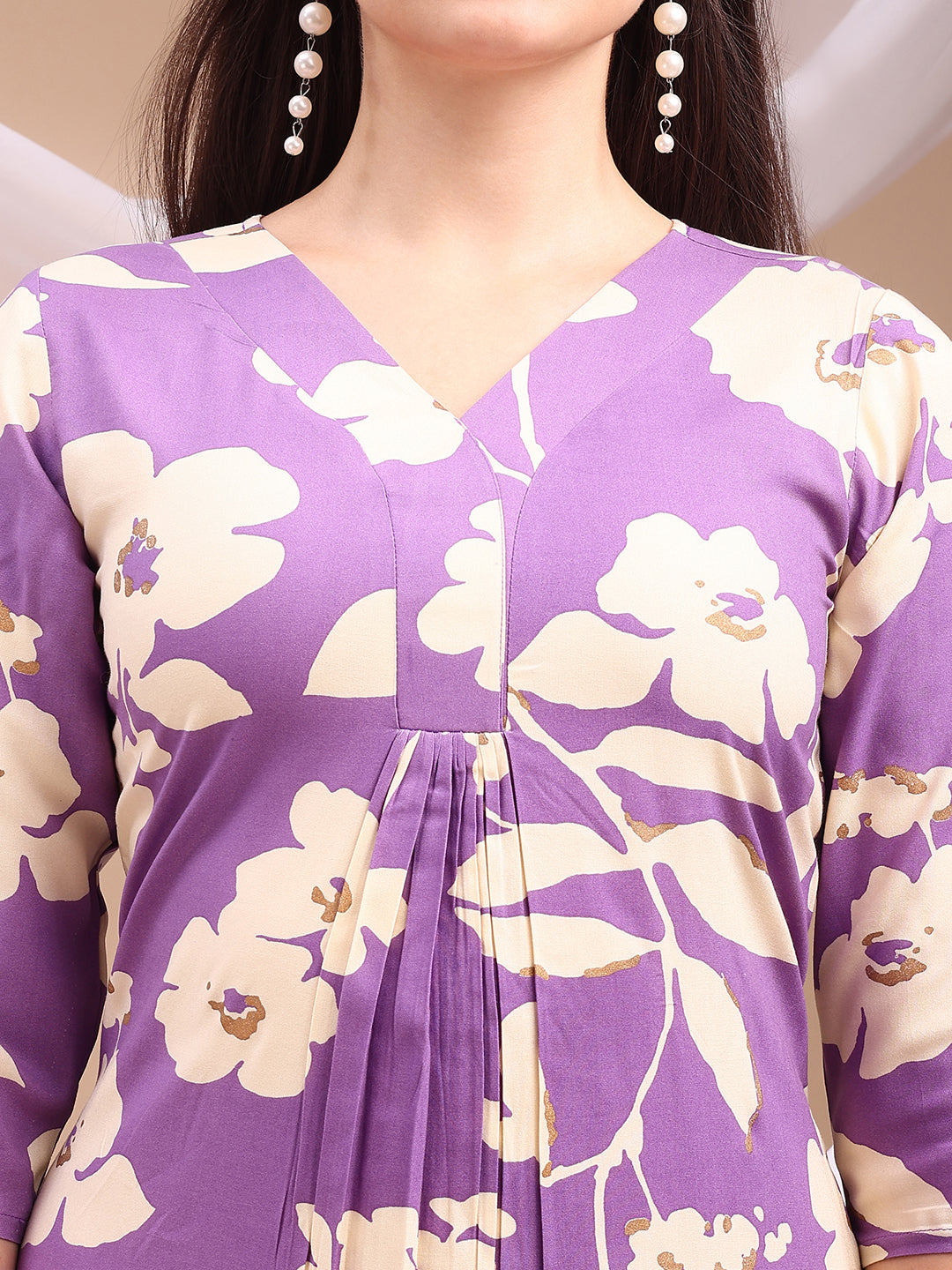Floral printed Kurta with Palazzo Pant
