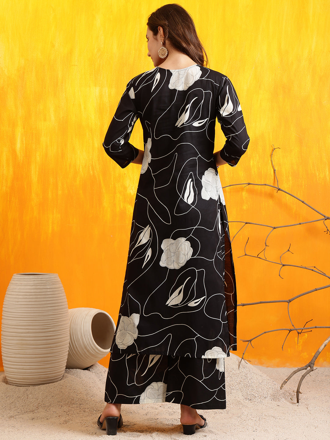 Printed Kurta with Palazzo Pants