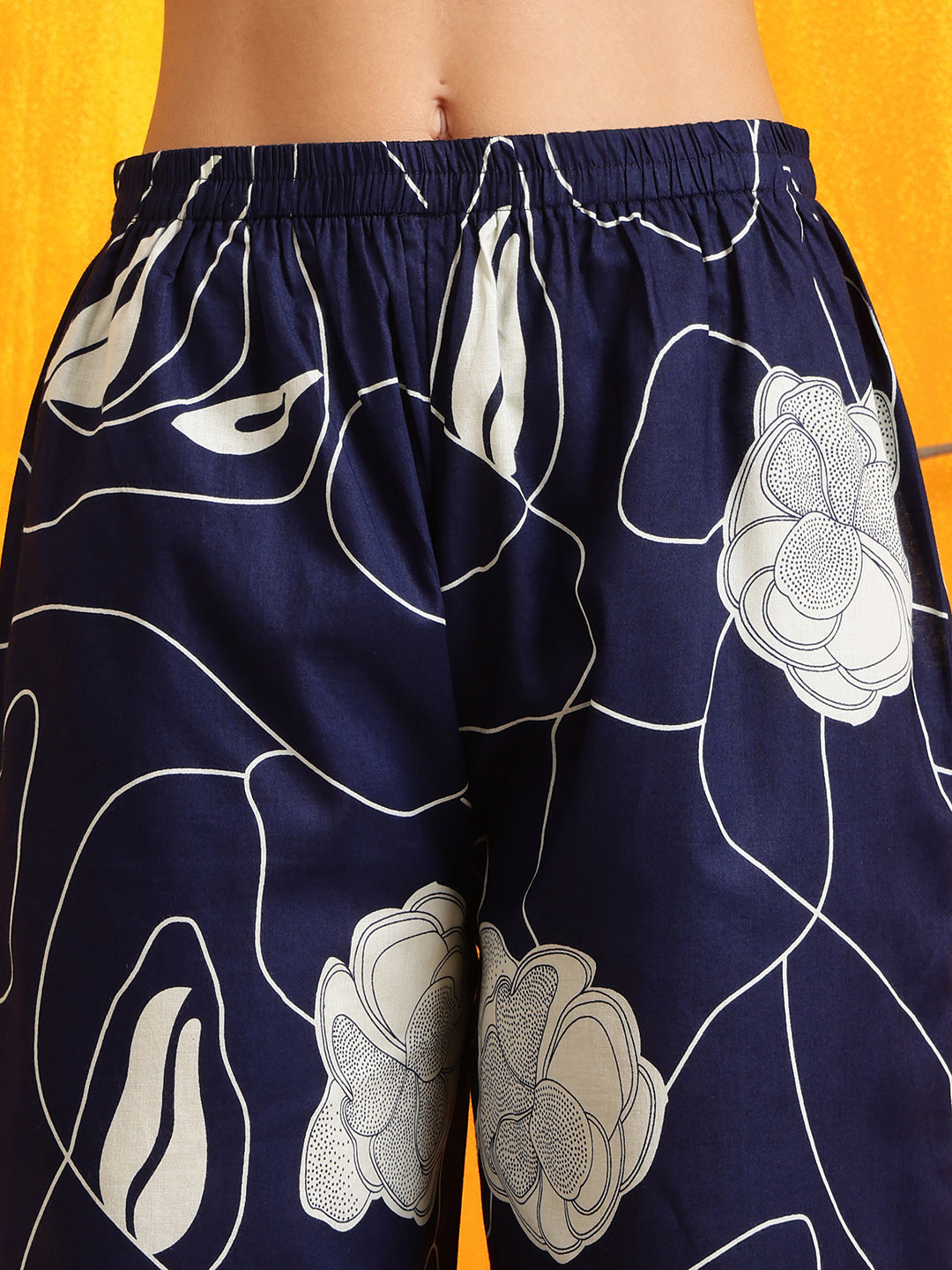 Printed Kurta with Palazzo Pants