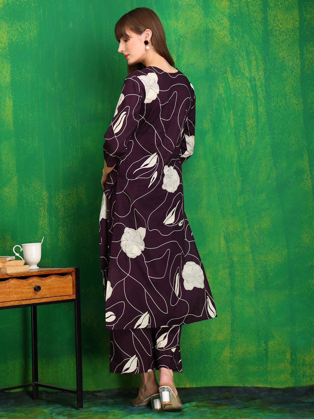 Printed Kurta with Palazzo Pants