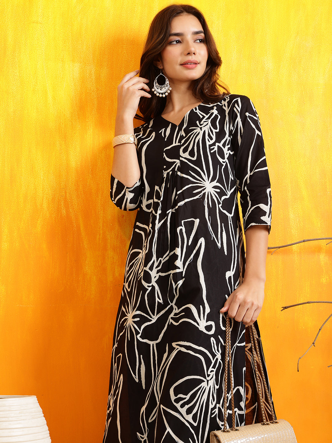 Printed Kurta with Palazzo Pants