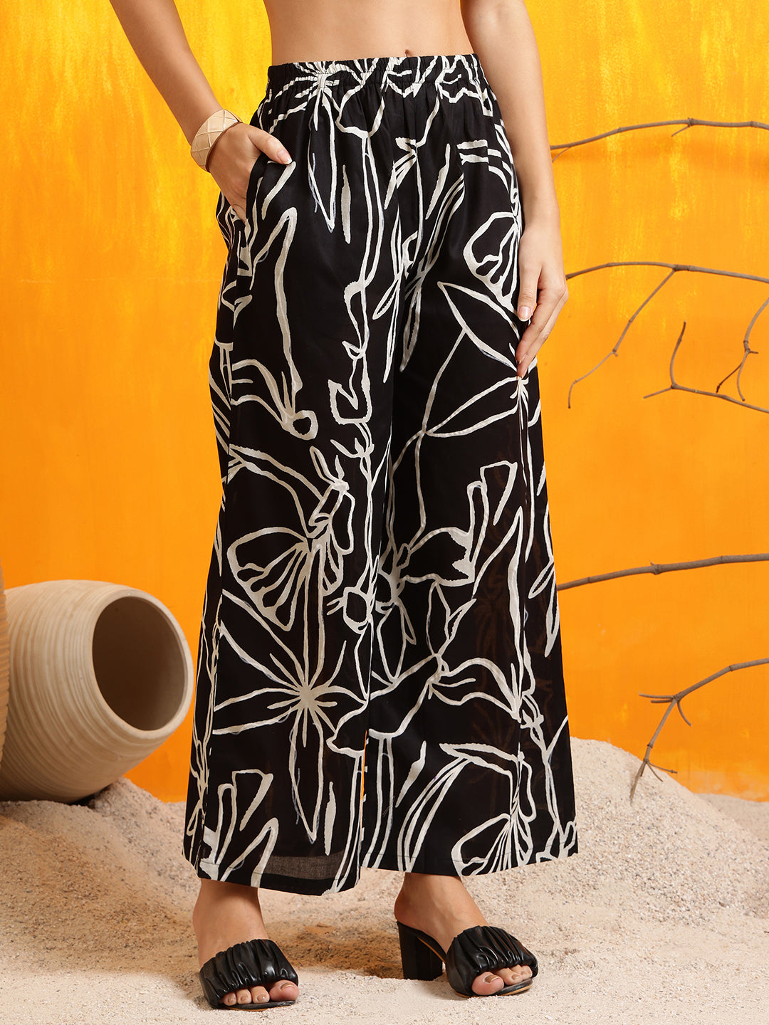 Printed Kurta with Palazzo Pants