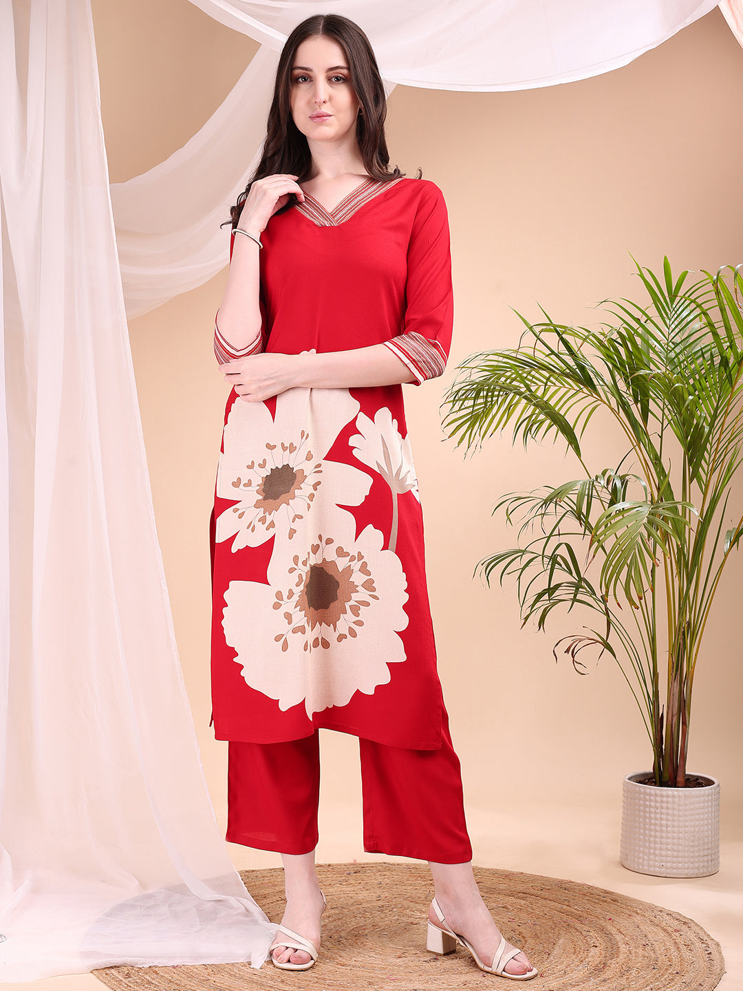 Floral Printed Kurta with Pant