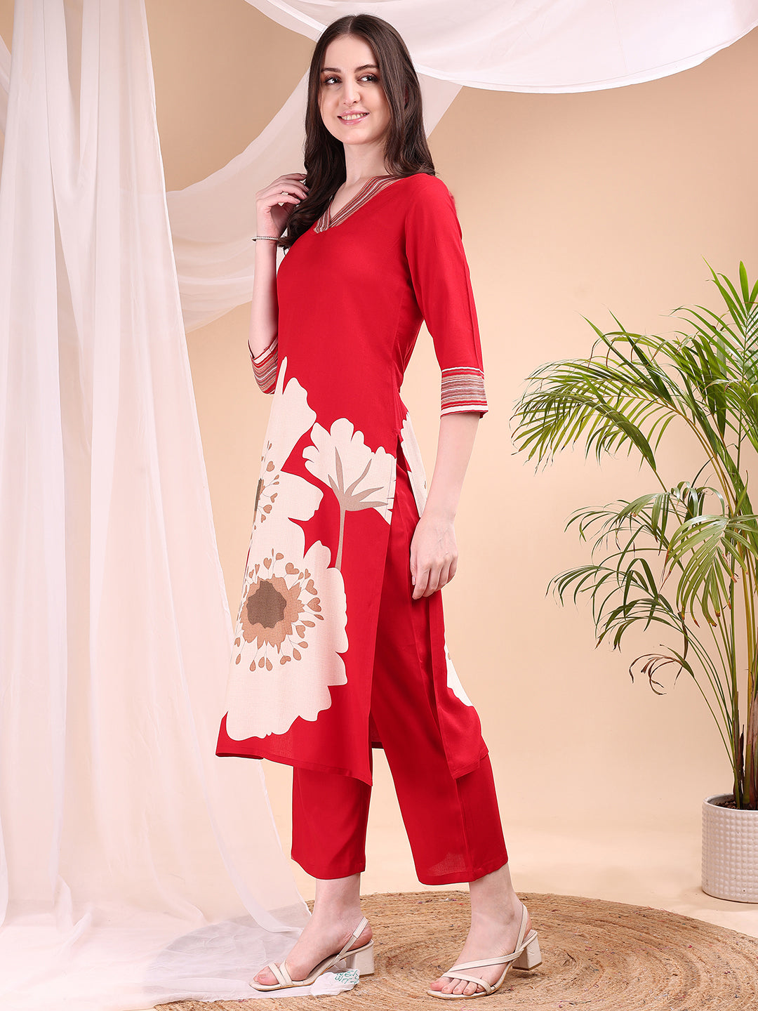 Floral Printed Kurta with Pant