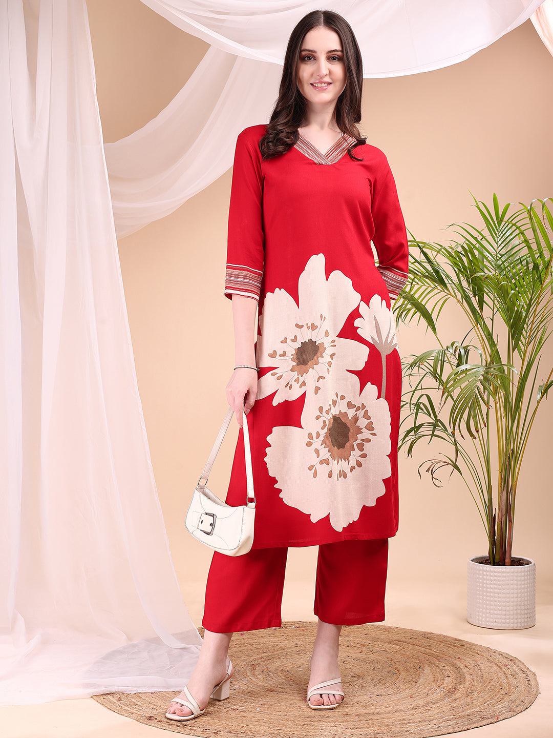 Floral Printed Kurta with Pant