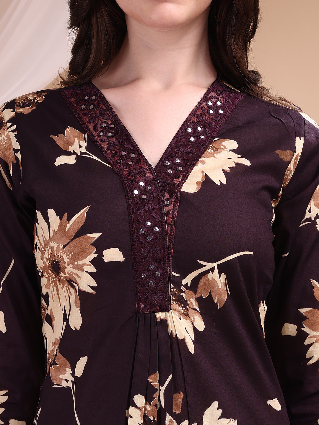 Embroidered & Printed Kurta with Palazzo