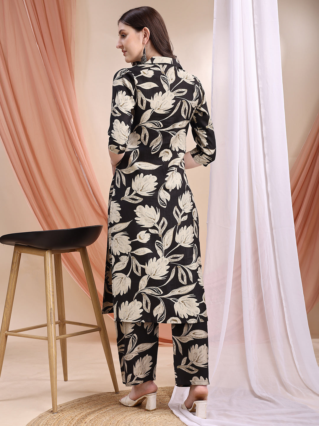 Printed coordinated kurta and palazzo set
